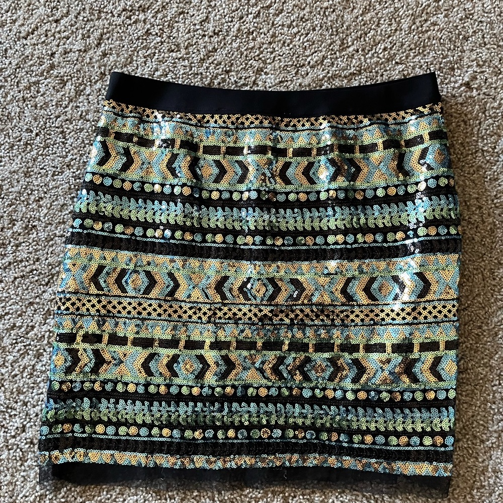 Sequin mini skirt